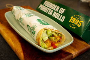 Veg Patty Parotta Roll