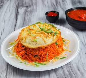 Chicken Triple Rice + Fried Noodles + Schezwan Sauce
