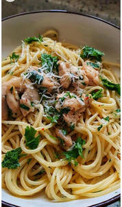 Chicken Aglio E Olio Pasta