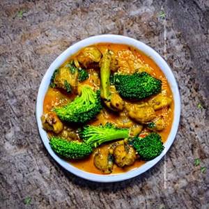 Babycorn Mushroom In Brocolli Cheery