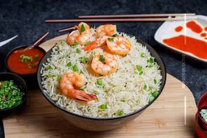 Prawns Burnt Garlic Fried Rice