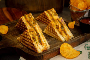 Paneer Mushroom Club Sandwich