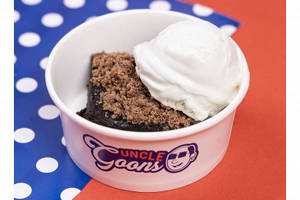 Classic Cookie Crumble Brownie With Ice Cream