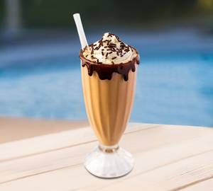 Chocolate milkshake and ice cream