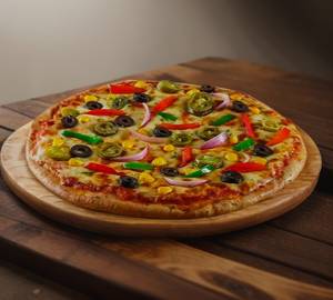 Veggie overloaded pizza