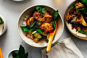 Spicy Basil Garlic Chicken
