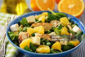 Orange and Grilled Chicken Salad
