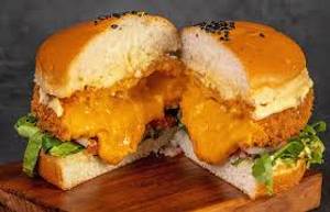 Veg Cheese Bomb Burger(Double Deck)