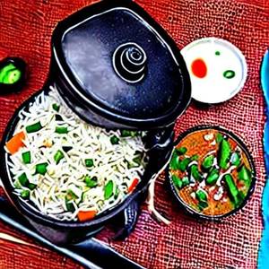 Veg Oriental Pot Fried Rice