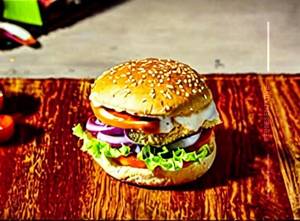 Chicken Kebab Burger