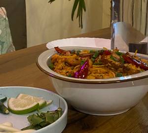 Triple Schezwan Fried Rice