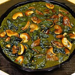 Mushroom Palak