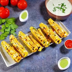 Veg Cheese Corn Kebab (half)