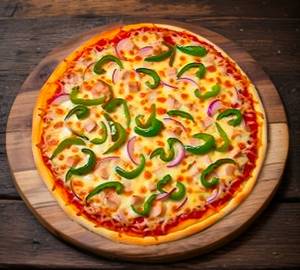 Onion and capsicum pizza