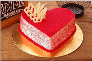Eggless Anniversary Spl Heart Shape  Cake [500gms]
