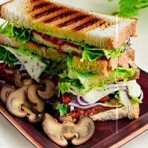 Mushroom Club Sandwich