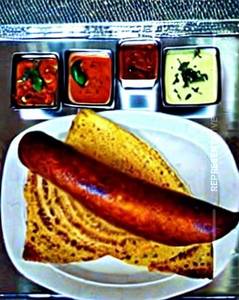 Pav bhaji chilli dosa