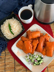 Beguni with Puffed rice