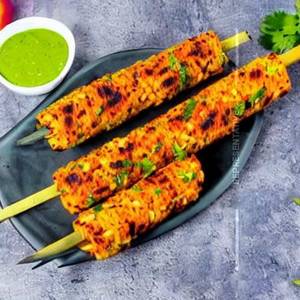 Veg Corn Chill Kebab(half)