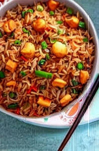 Schezwan Mushroom Fried Rice