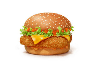 Korean Mc Spicy Premium Paneer Burger.