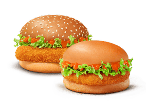 Korean Mc Aloo Tikki Burger + Korean Mc Spicy Paneer Burger