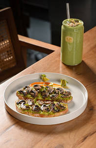 Avocado Mushroom On Toast