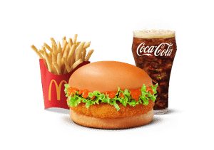 Korean Mc Aloo Tikki Burger Combo (M)