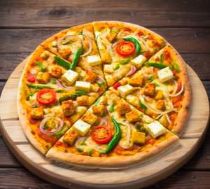 Veg spicy paneer pizza