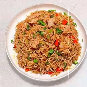 Pork schezwan fried rice                                                                                         