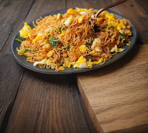 Roasted Egg Maggi