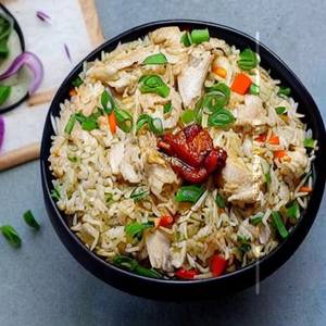Chicken burnt garlic fried rice                                                                                                 
