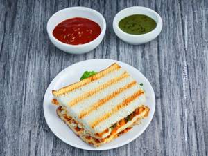 Jain Cheese Chilly Grill Sandwich