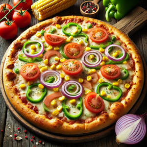 Corn Veggie Pizza