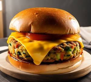 Veg cheese burger