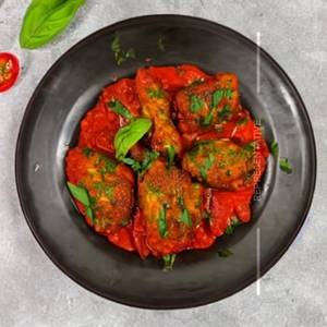 Vegetarian Basil Arrabiata Chicken