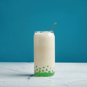 Strawberry Matcha Milk Bubble Tea