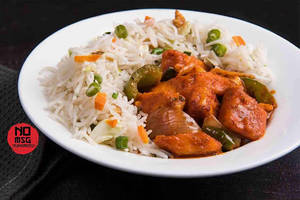 Hot Pepper Paneer with Veg Burnt Garlic Rice