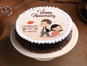 Choco Truffle Anniversary Poster Cake (500gm)