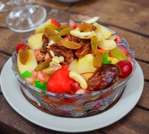 Custard Fruit Salad with Dry Fruits