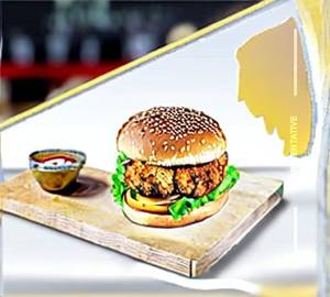Schezwan Chicken Burger