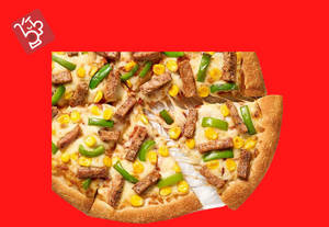 Corn Capsicum Pizza