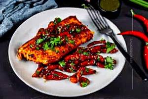 Pan fried chilli fish