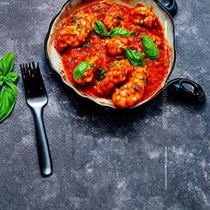 Basil Prawn Arrabiata