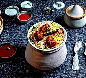 Paneer tikka biryani