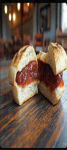 Bun Maska Jam Grilled