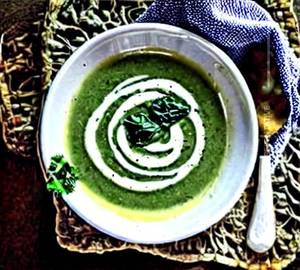 Cream of palak soup