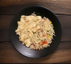 Creamy Mushroom with Herbed White Rice