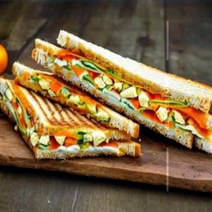 Paneer veg extra cheese sandwich 