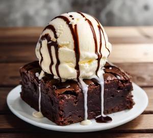 Brownie with Icecream